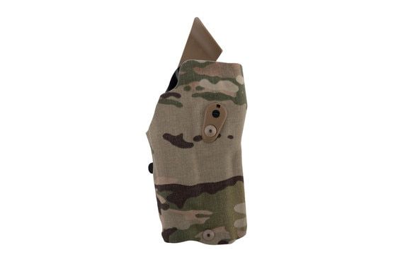 Safariland ALS Holster for 2011 Staccato XC 5" with Surefire X300 has a multicam pattern